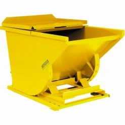 Budget 🌟 Hinged Lid for 1/3 Cu Yd Global Industrial™ Self-Dumping Hopper, Yellow 😉 -Deals Pallet Trucks Store 238405YL 01b 3