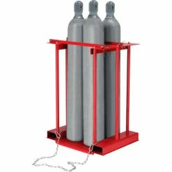 Best Pirce 🥰 Global Industrial™ Forkliftable Cylinder storage Caddy, Stationary For 4 Cylinders ⭐