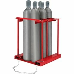 Best deal 🔔 Global Industrial™ Forkliftable Cylinder storage Caddy, Stationary For 6 Cylinders ❤️