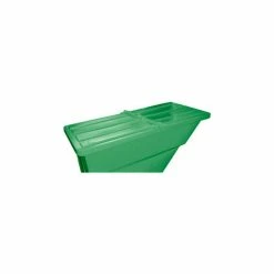 Flash Sale 😀 Hinged Lid for 1-7/10 Cu. Yd., Plastic Self-Dumping Hopper, Green 🎁