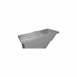 Cheap ⌛ Hinged Lid for 11/5 Cu. Yd., Plastic Self-Dumping Hopper, Gray 👏