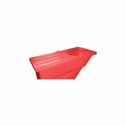 Best deal ✔️ Hinged Lid for 11/5 Cu. Yd., Plastic Self-Dumping Hopper, Red ✔️