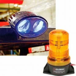 Flash Sale 🧨 Global Industrial™ (2) Forklift LED Pedestrian Warning Light + (1) LED Amber Strobe Light Combo 👏