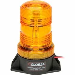 Best deal 👍 Global Industrial High-Profile Amber LED Permanent Mount Forklift Strobe Light 12 to 110 Volts 🌟