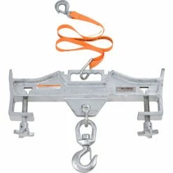 Promo ✔️ Global Industrial Swivel Hook Double Fork Forklift Hook Attachment, 4000 Lbs. Cap. ✨