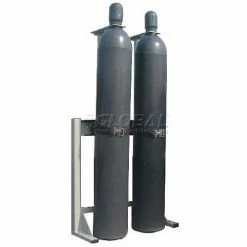 Hot Sale 😀 Justrite Floor/Truck Stand w/Locking Ring System, 27-3/4"W x 10-1/2"D x 41"H, 2 Cylinder Capacity ❤️