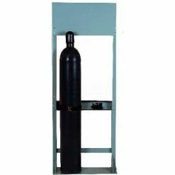 Promo 👍 Justrite Process Station Rack, 27-3/4"W x 10-1/2"D x 72"H, 2 Cylinder Capacity 💯