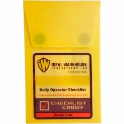 Best Sale ⭐ Ideal Warehouse Electric Narrow Aisle Forklift Checklist Caddy 70-1072 🧨