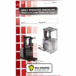 Deals 🥰 Replacement Checklist 70-1077 for Ideal Warehouse Electric Narrow Aisle Forklift Checklist Caddy 💯