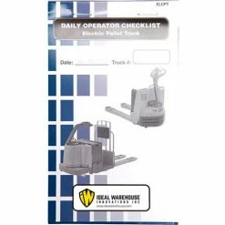 Coupon 🧨 Replacement Checklist 70-1078 for Ideal Warehouse Electric Pallet Truck Checklist Caddy ❤️