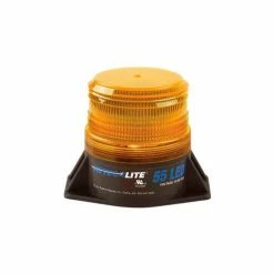 Promo 🛒 TVH Parts Meteorlite™ 55 Low-Profile Strobe Light - 12-80V - Permanent Mount - Amber - SY361005L-A-LED ⭐