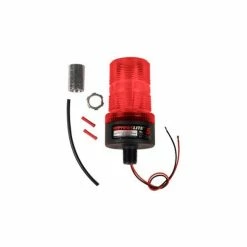 Cheapest ⌛ TVH Parts Meteorlite™ 5 High-Profile Strobe Light - 12-80 Volts - Pipe Mount - Red - SY361005P-R-LED 🥰